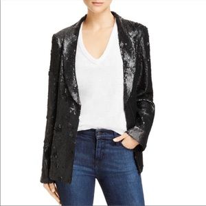 Aqua sequin blazer can fit small